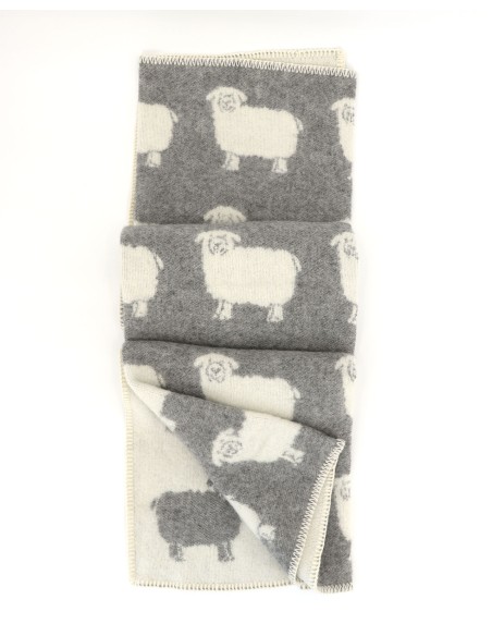 COPERTA IN 100% LANA MERINO 100x140 CM "PECORELLA"