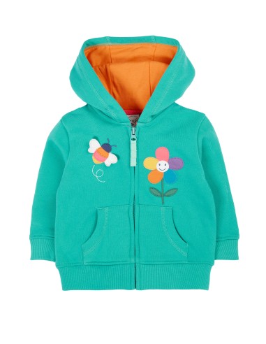 FELPA BIMBA IN COTONE BIOLOGICO FELPATO CON...