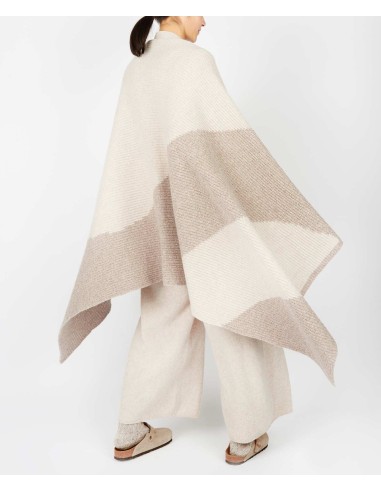 COPERTA BICOLOR IN LANA IRLANDESE "WREN"