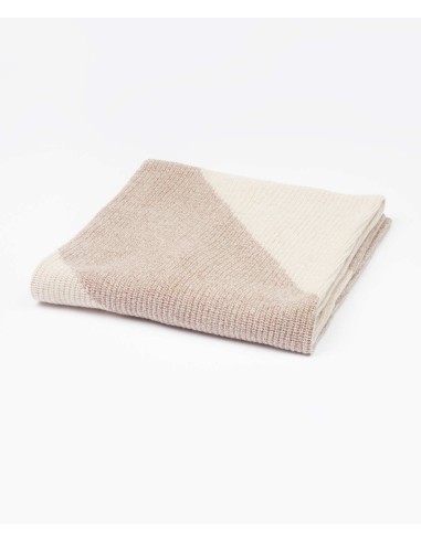 COPERTA BICOLOR IN LANA IRLANDESE "WREN"