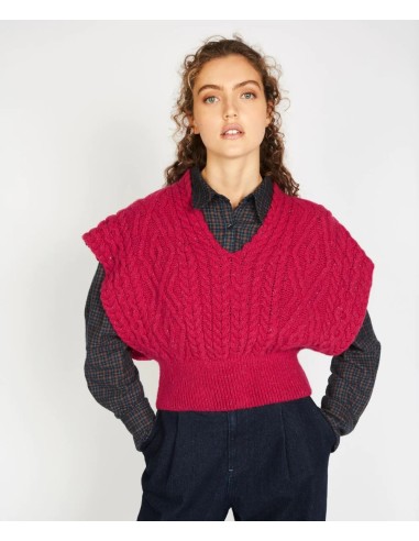 GILET IN LANA IRLANDESE E CASHMERE "FARMLEIGH"