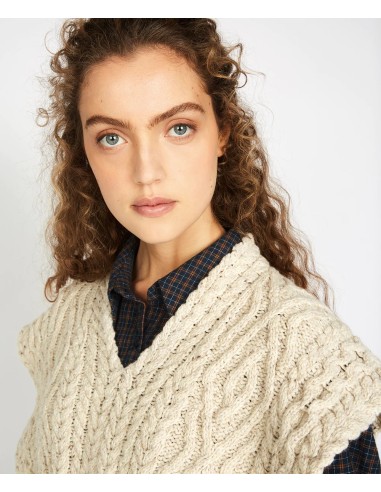 GILET IN LANA IRLANDESE E CASHMERE "FARMLEIGH"