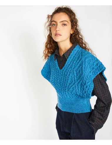 GILET IN LANA IRLANDESE E CASHMERE "FARMLEIGH"