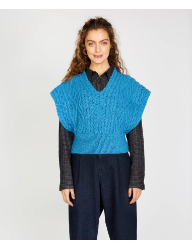 GILET IN LANA IRLANDESE E CASHMERE "FARMLEIGH"