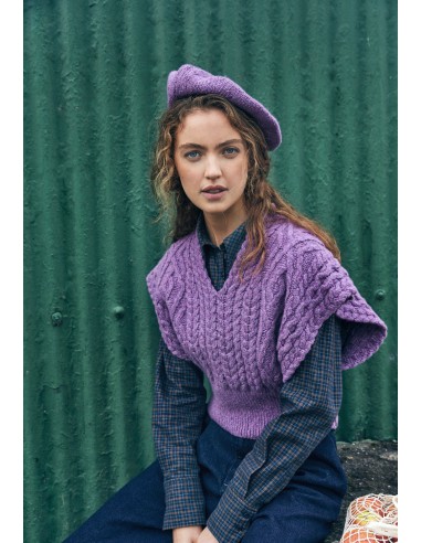 GILET IN LANA IRLANDESE E CASHMERE "FARMLEIGH"