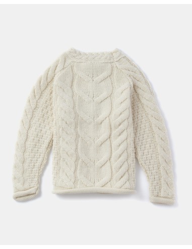 MAGLIONE ARAN BAMBINA IN LANA SUPERSOFT