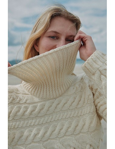 MAGLIONE ARAN IN 100% LANA MERINO SUPERSOFT...