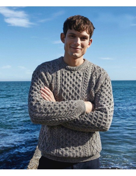 MAGLIONE IN LANA VERGINE IRLNDESE E CASHMERE