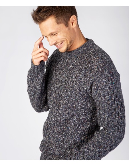 MAGLIONE IN LANA VERGINE IRLNDESE E CASHMERE