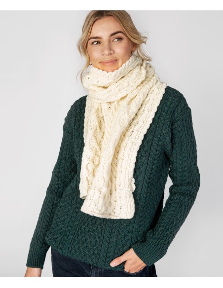 SCIARPA IN LANA VERGINE IRLANDESE E CASHMERE