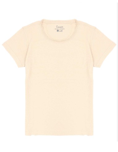 T-SHIRT DONNA GIROCOLLO IN CANAPA
