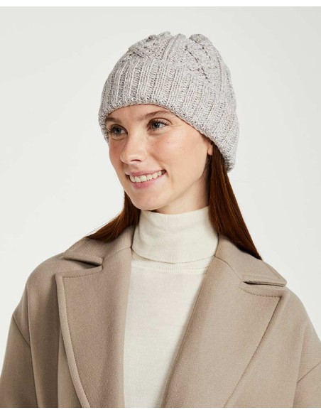 BERRETTO ARAN IN 100% LANA MERINO SUPERSOFT "DIAMOND"