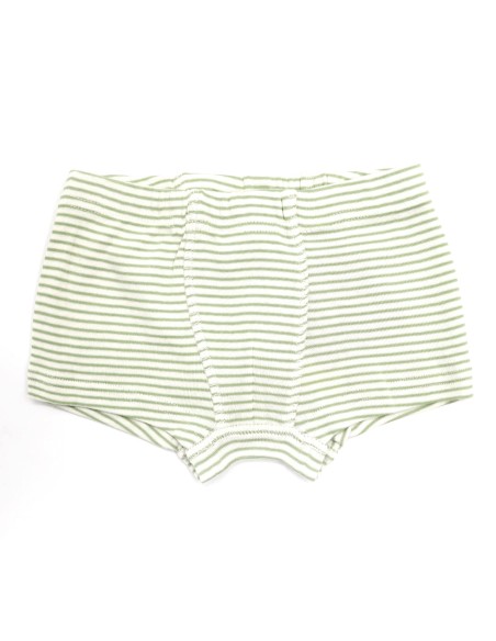 BOXER BIMBO IN COTONE BIOLOGICO A RIGHE