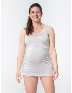 SOTTOVESTE SPALLINA STRETTA IN PURA SETA - BIANCO SOTTOVESTE SPALLINA STRETTA IN PURA SETA - BIANCO