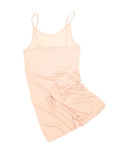 SOTTOVESTE SPALLINA STRETTA IN PURA SETA - NUDE 2