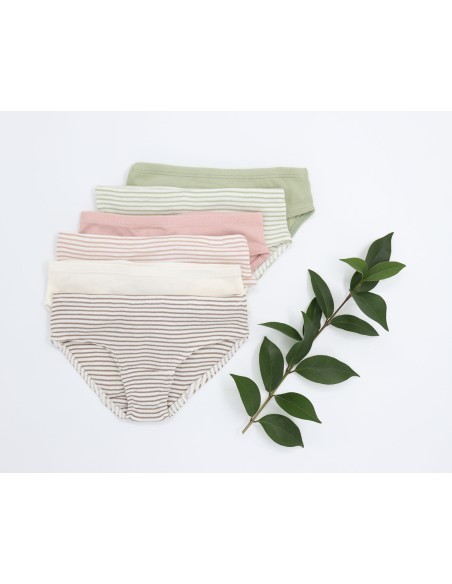 SLIP BIMBA IN COTONE BIOLOGICO A RIGHE