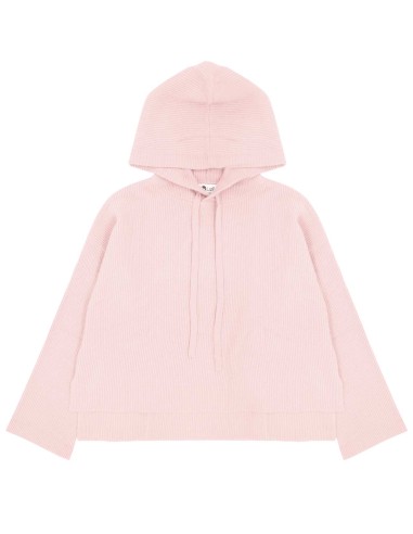 FELPINA CORTA IN 100% CASHMERE RIB CON...