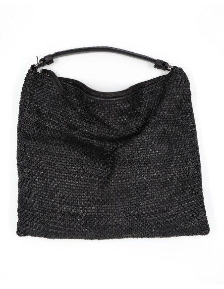 BORSA GRANDE INTRECCIATA IN PELLE DI VITELLO "GROOVE"