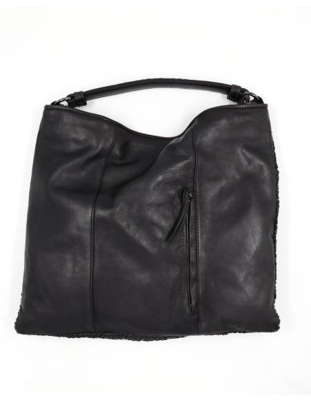 BORSA GRANDE INTRECCIATA IN PELLE DI VITELLO "GROOVE"