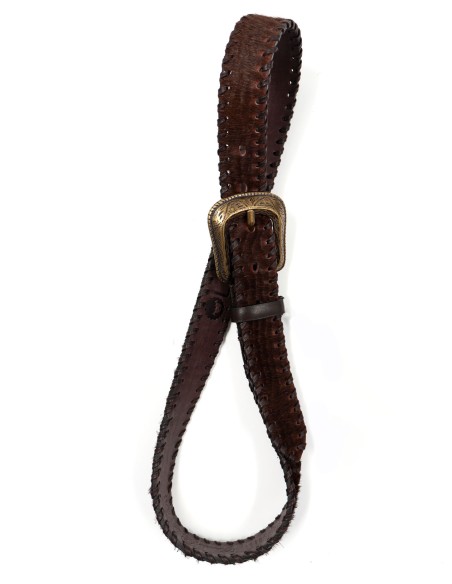 CINTURA ARTIGIANALE IN PELLE "CAVALLINO"