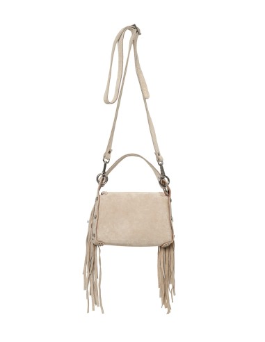 BORSETTA ARTIGIANALE IN PELLE SCAMOSCIATA CON...