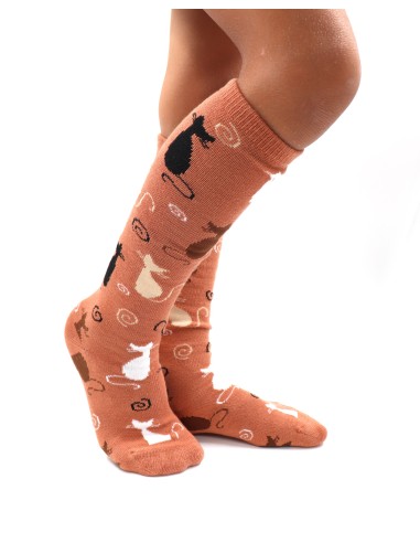 CALZINI LUNGHI IN BAMBU' BAMBINI "GATTI"