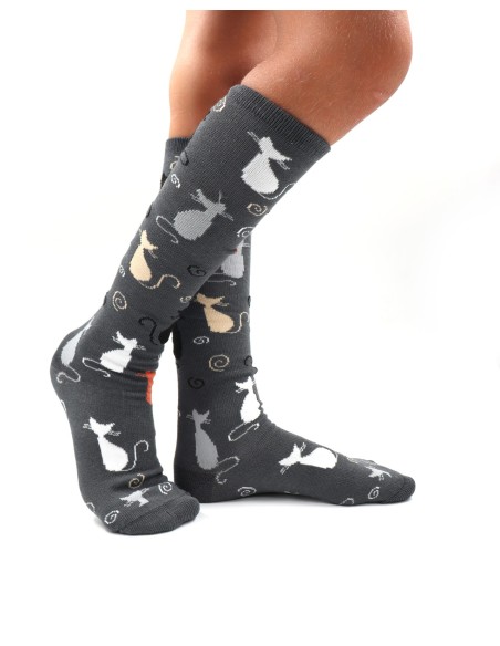 CALZINI LUNGHI IN BAMBU' BAMBINI "GATTI"