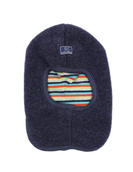 PASSAMONTAGNA BIMBI REVERSIBILE IN LANA MERINO "SWITCH"