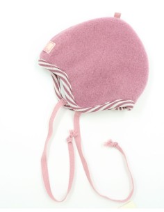 BERRETTO IN PILE DI LANA BABY "MINI" - ROSA