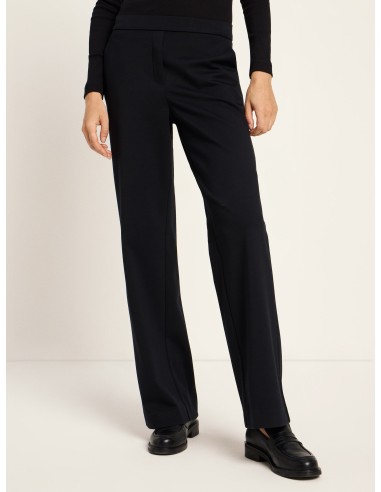 PANTALONE A GAMBA DRITTA IN LANA E COTONE...