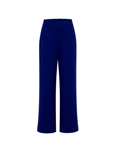 PANTALONE A GAMBA DRITTA IN LANA E COTONE BIOLOGICO