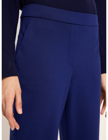 PANTALONE A GAMBA DRITTA IN LANA E COTONE...