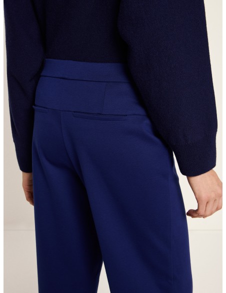 PANTALONE A GAMBA DRITTA IN LANA E COTONE BIOLOGICO