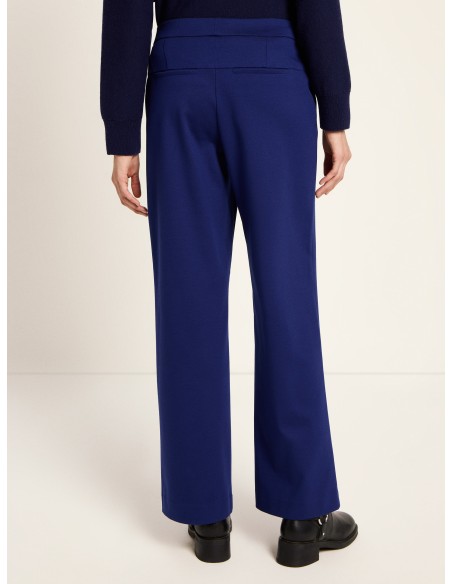 PANTALONE A GAMBA DRITTA IN LANA E COTONE BIOLOGICO