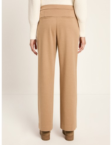 PANTALONE A GAMBA DRITTA IN LANA E COTONE...