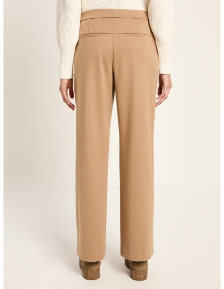 PANTALONE A GAMBA DRITTA IN LANA E COTONE BIOLOGICO