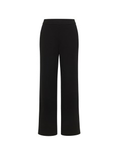 PANTALONE A GAMBA DRITTA IN LANA E COTONE BIOLOGICO - NERO 2