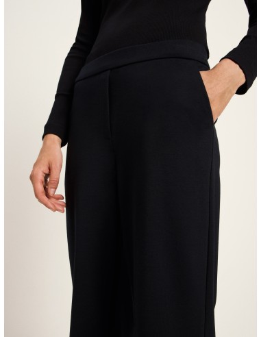 PANTALONE A GAMBA DRITTA IN LANA E COTONE...