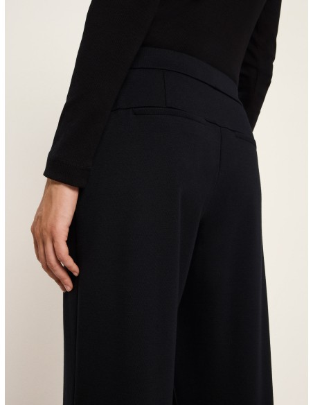 PANTALONE A GAMBA DRITTA IN LANA E COTONE BIOLOGICO