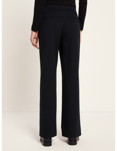 PANTALONE A GAMBA DRITTA IN LANA E COTONE...