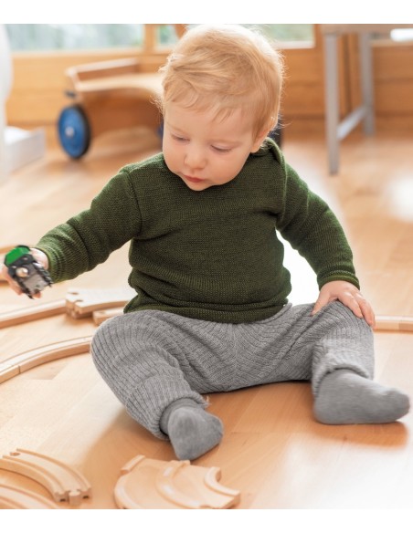 LEGGINGS BIMBI IN PURA LANA MERINO BIOLOGICA