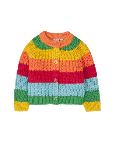 CARDIGAN BIMBO IN COTONE BIOLOGICO "SUNSHINE"