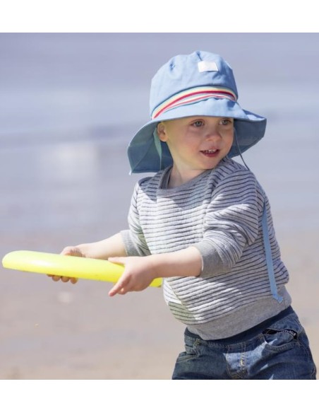 CAPPELLO IN COTONE BIO MAX  UV80 MOD "FEUERWEHR"