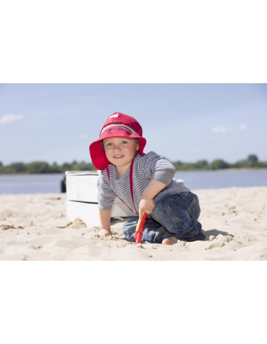 CAPPELLO IN COTONE BIO MAX  UV80 MOD "FEUERWEHR"