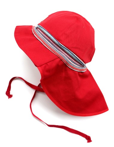 CAPPELLO IN COTONE BIO MAX  UV80 MOD "FEUERWEHR"
