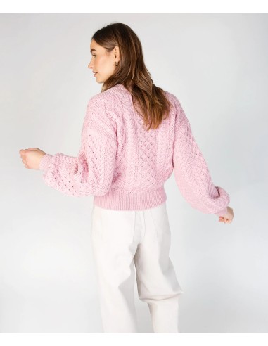 CARDIGAN MORBIDO IN LANA IRLANDESE "CLOVER"