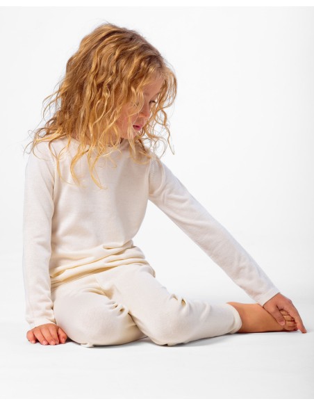 LEGGINGS CASMIRETTI KIDS IN SETA E CASHMERE