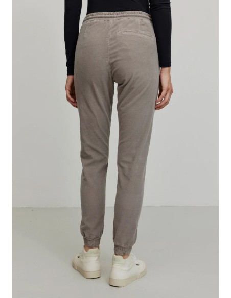 PANTALONE CHINO DONNA IN VELLUTO DI COTONE BIOLOGICO "CHAITURUS"