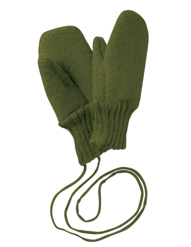 GUANTO / MANOPOLE BIMBI IN LANA COTTA BIOLOGICA