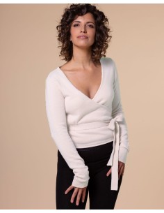 SCALDACUORE IN 100% CASHMERE "ANGELICA" - BIANCO